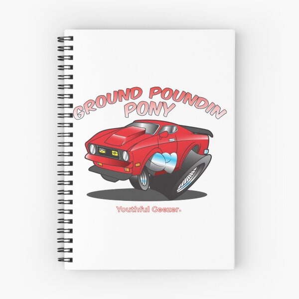 Item preview, Ford Mustang Ground Poundin Pony Cartoon Car Toon designed and sold by DrivenBrand.