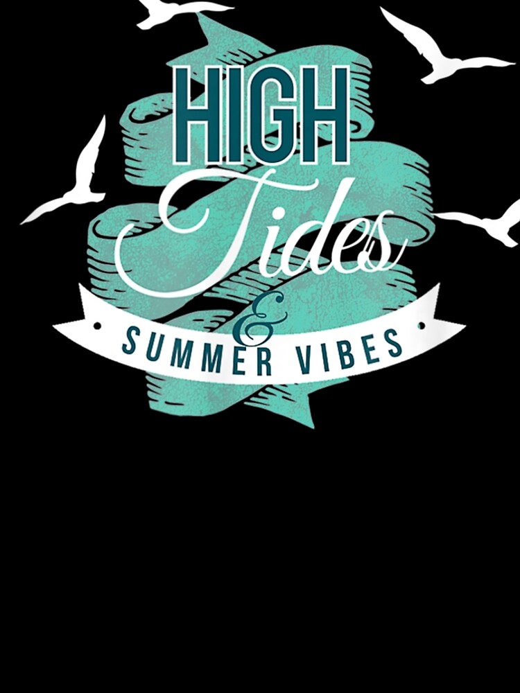 Discover High Tides Summer Vibes Beach Vacation Graphic  Leggings