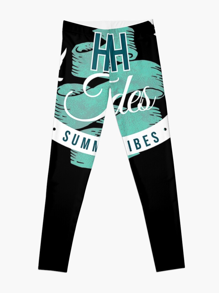 Disover High Tides Summer Vibes Beach Vacation Graphic  Leggings