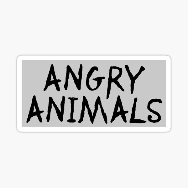 Angry Animals (title) Sticker