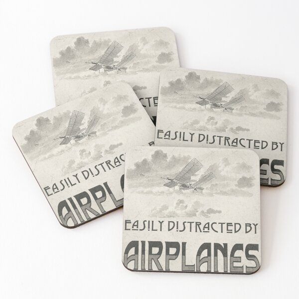 Item preview, Easily Distracted By Airplanes (Vintage) designed and sold by superdumb70.