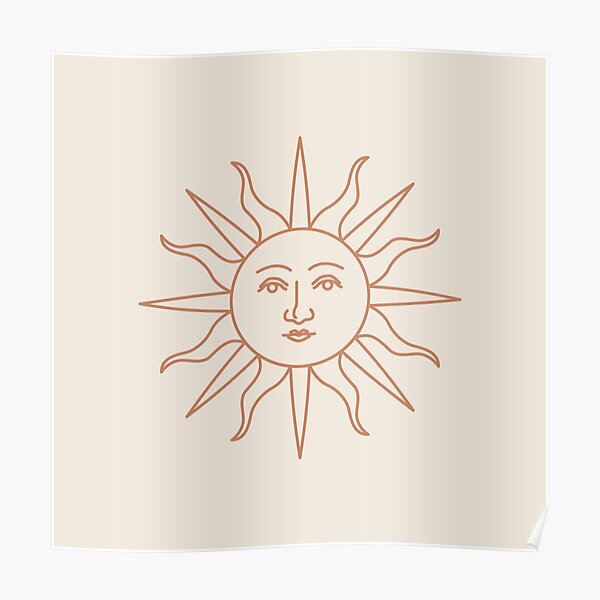 Vintage Sun Face Wall Art For Sale Redbubble