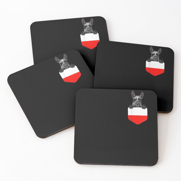 Item preview, Poland Flag Giant Schnauzer Dog In Pocket  designed and sold by sheilase.