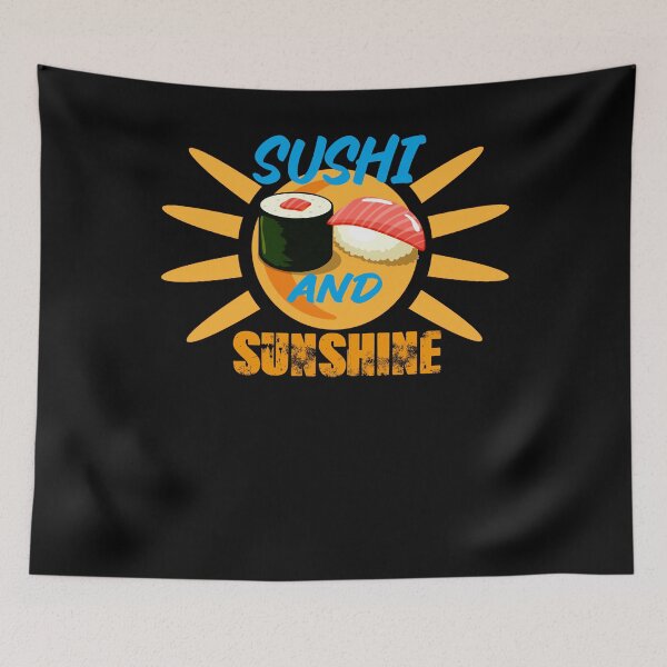 Item preview, Sushi And Sunshine Vintage Sunset Summer Beach Food designed and sold by PODI-Art.