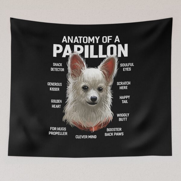 Item preview, Dogs 365 Anatomy Of A Papillion Dog Funny Gift  designed and sold by sheilase.