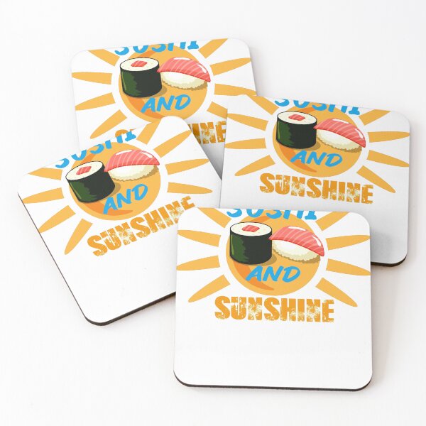 Item preview, Sushi And Sunshine Vintage Sunset Summer Beach Food designed and sold by PODI-Art.