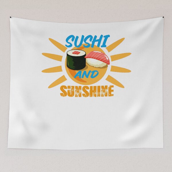 Item preview, Sushi And Sunshine Vintage Sunset Summer Beach Food designed and sold by PODI-Art.