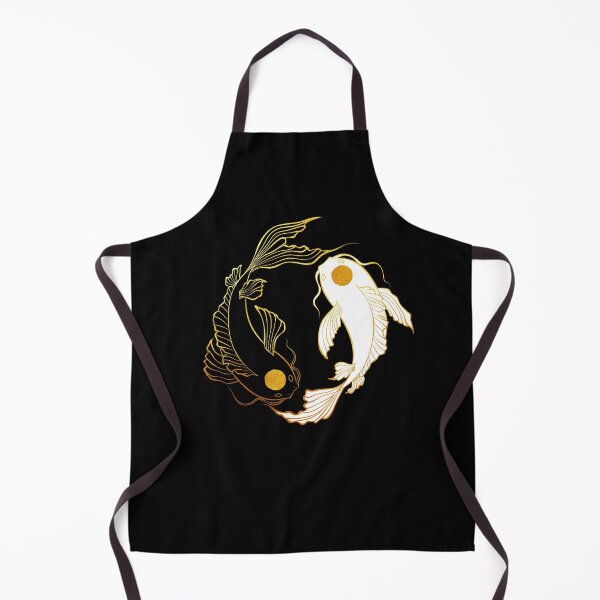 Item preview, Black and White Gold Koi Fish designed and sold by MA DESIGNS.