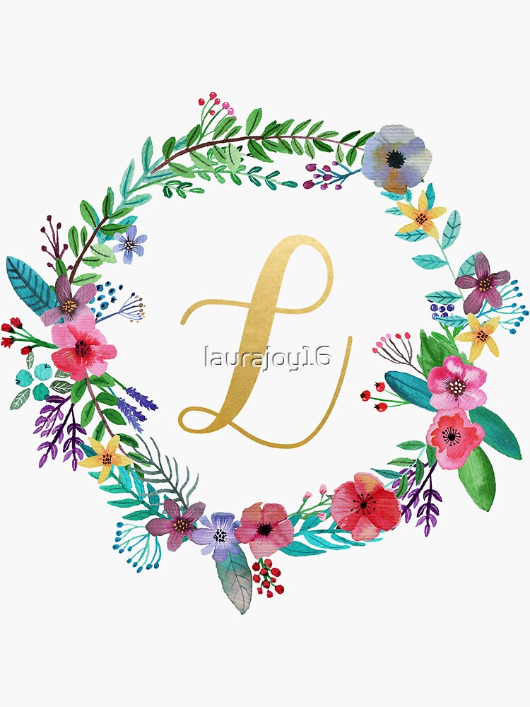 Floral Monogram Watercolor Letter M Postcard for Sale by SaraLoone