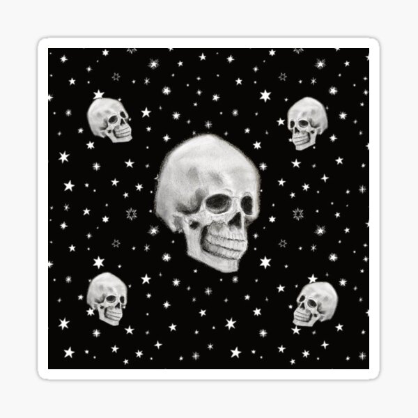 Stars and Skulls Night of the Dead Sticker
