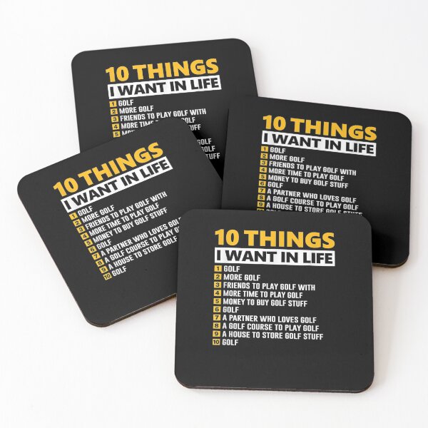 Item preview, 10 Things I Want In My Life Funny Golfer  designed and sold by sheilase.