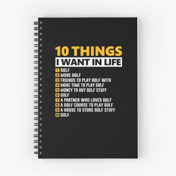Item preview, 10 Things I Want In My Life Funny Golfer  designed and sold by sheilase.