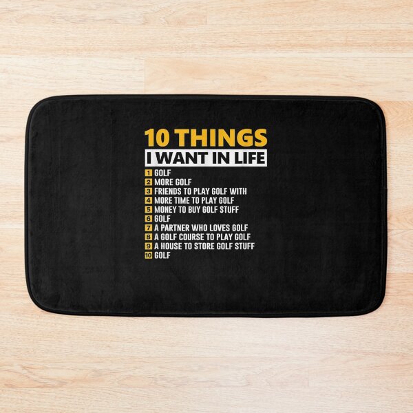 Item preview, 10 Things I Want In My Life Funny Golfer  designed and sold by sheilase.