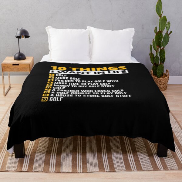Item preview, 10 Things I Want In My Life Funny Golfer  designed and sold by sheilase.