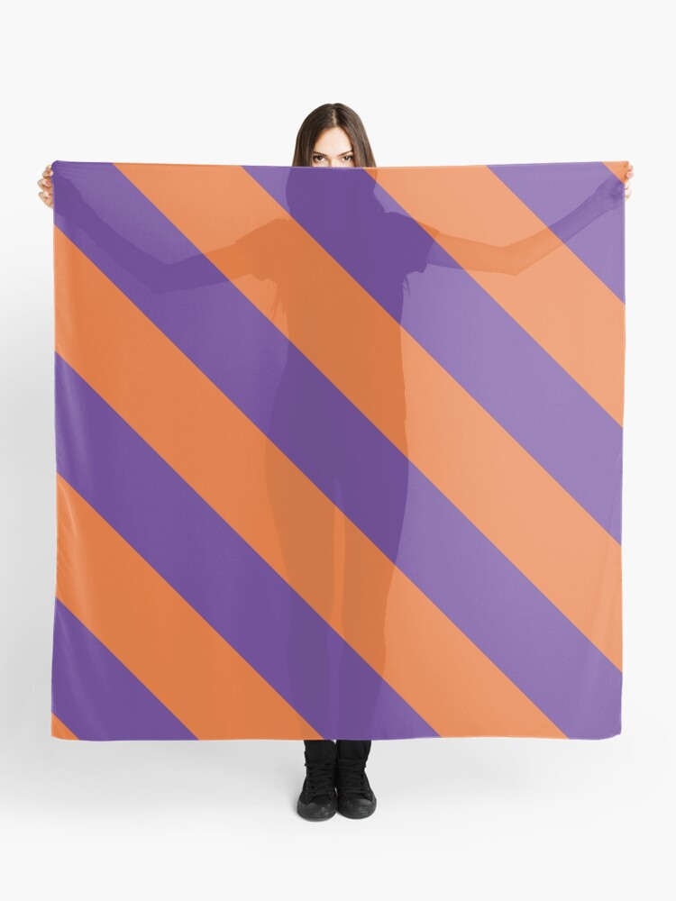 purple and orange scarf