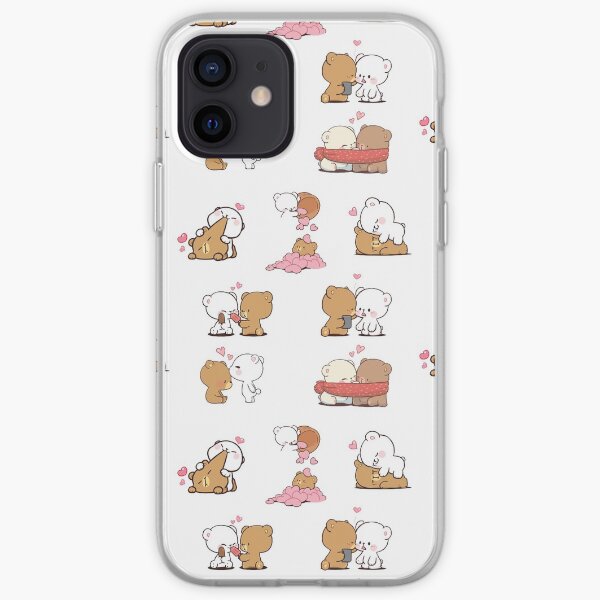 mochi peach cat sticker pack iPhone Soft Case