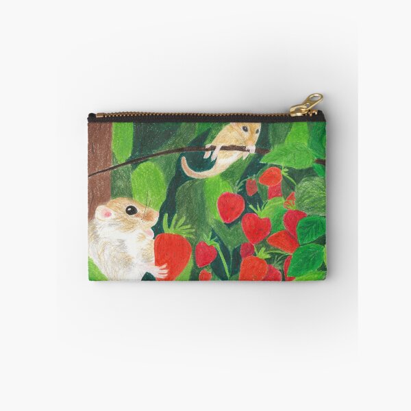 Item preview, Dormice eating strawberries designed and sold by EleonorArte.