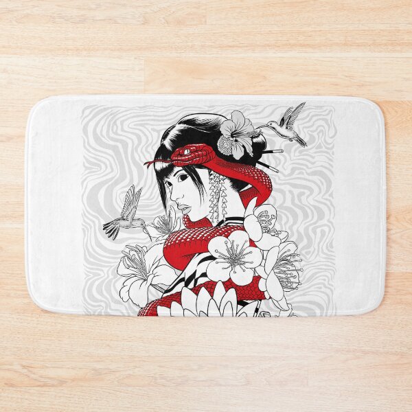 Item preview, Snake and Colibri with Geisha designed and sold by albertocubatas.