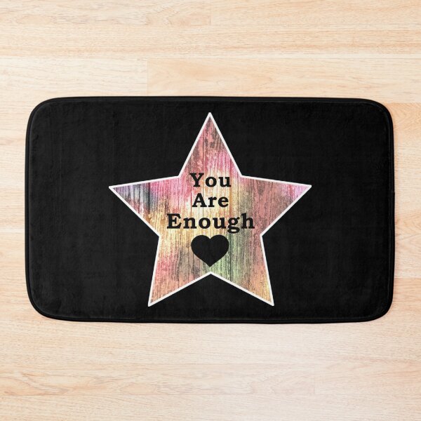Item preview, You Are Enough | Positive Affirmation Colorful Star with Heart designed and sold by kmcs.