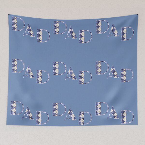 Item preview, DAD lettering with bicycle - dad and his bike jeans blue designed and sold by kikidu21.