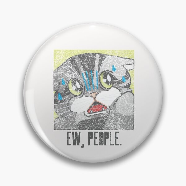Item preview, Ew, People. Asocial anxious tiger cartoon cat designed and sold by auntfluffy.