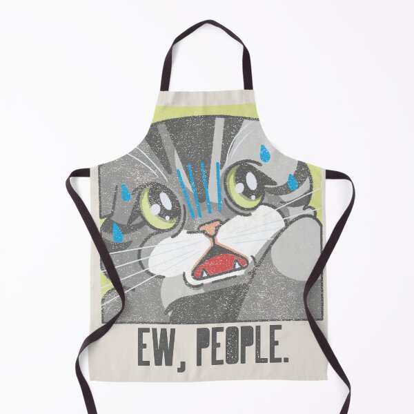 Item preview, Ew, People. Asocial anxious tiger cartoon cat designed and sold by auntfluffy.