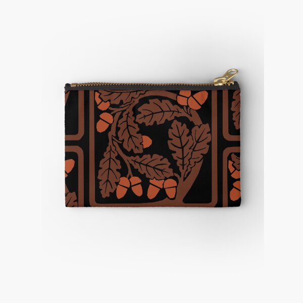Item preview, Art Nouveau Acorns, Acorns and Leaf Pattern in Red and Brown designed and sold by Hether McCuistion.
