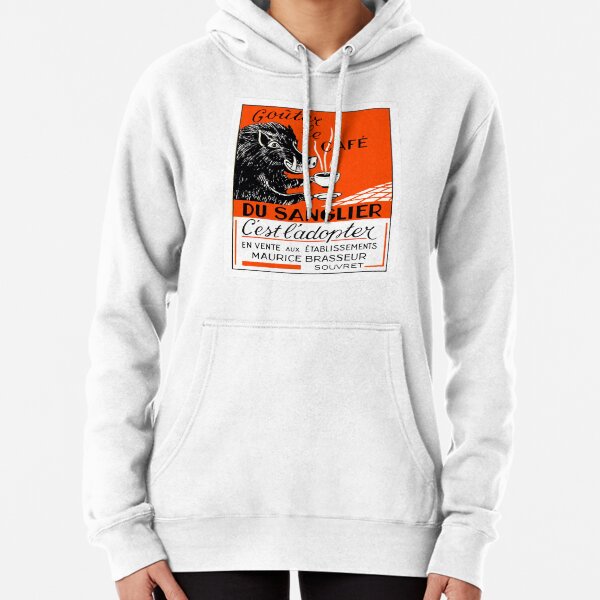 Antique Belgian Coffee Boar Advertising Poster Pullover Hoodie