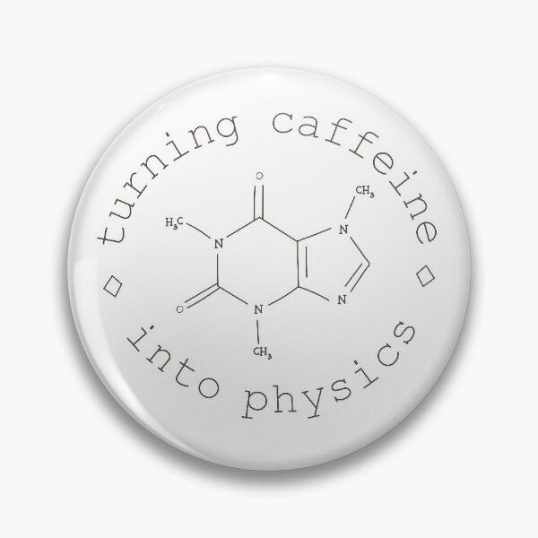 Item preview, Turning Caffeine into Physics hand drawn caffeine molecule designed and sold by plammi.