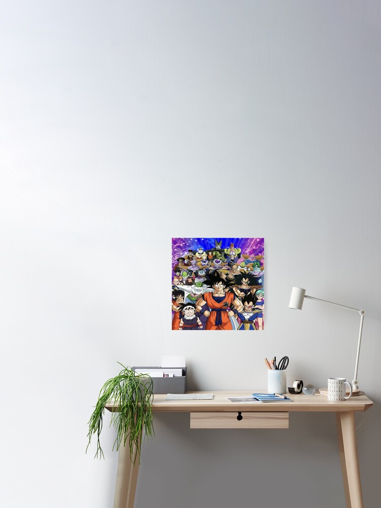 Dragon Ball z group Poster for Sale by StickersbyMaliy