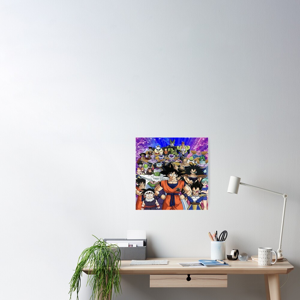 Dragon Ball z group Poster for Sale by StickersbyMaliy