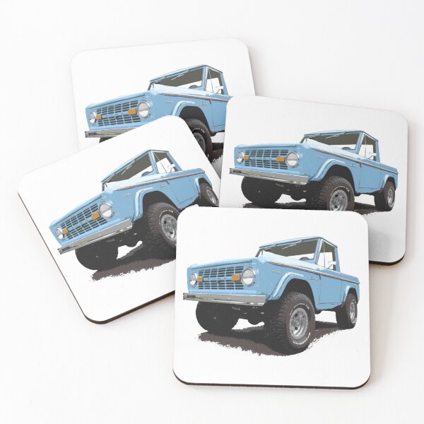 Item preview, Ford Bronco front_back - Ford Bronco - color stylized designed and sold by DrivenBrand.