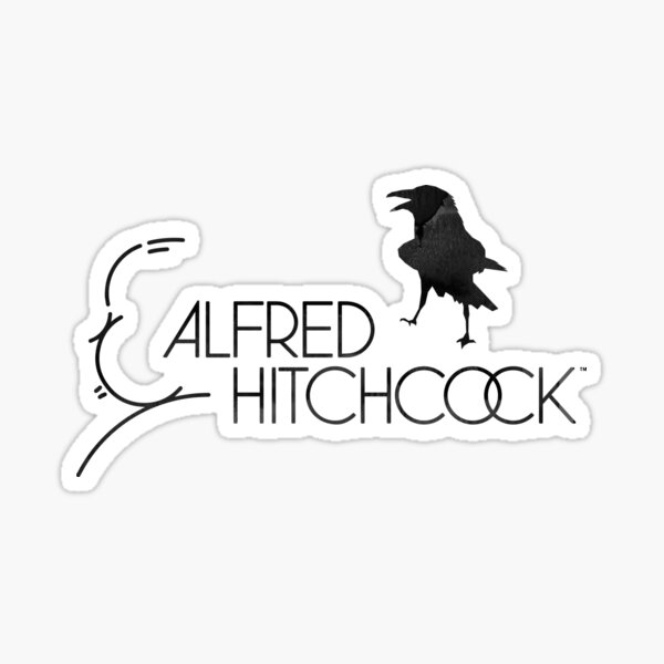 Item preview, Hitchcock Logo Small Rolled Ink Silhouette of Alfred Hitchcock designed and sold by art-fox.