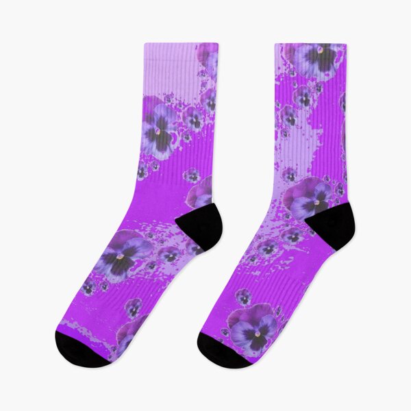Item preview, ABSTRACT PURPLE PANSY FLOWERS GARDEN  PATTERNS ART designed and sold by sharlesart.