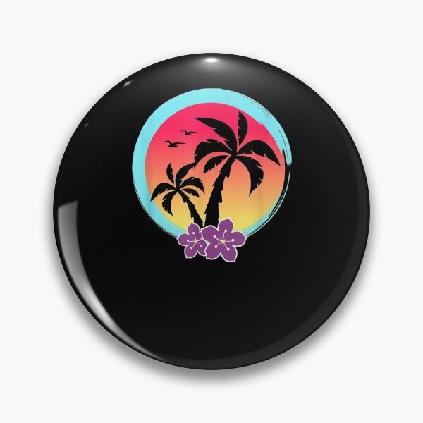 Item preview, Tropical Magnolias Palm Trees Sunset Beach  designed and sold by sheilase.
