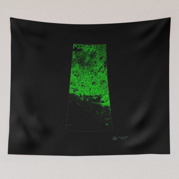 Item preview, Saskatchewan Forest Cover Map with Black Background designed and sold by GrasshopperGeo.