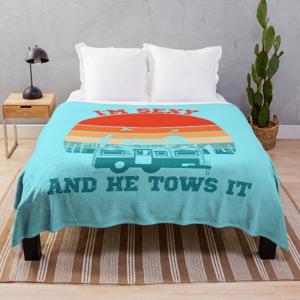Item preview, Camping for her I'm sexy and he tows it, matching couples designed and sold by All Things Wild.