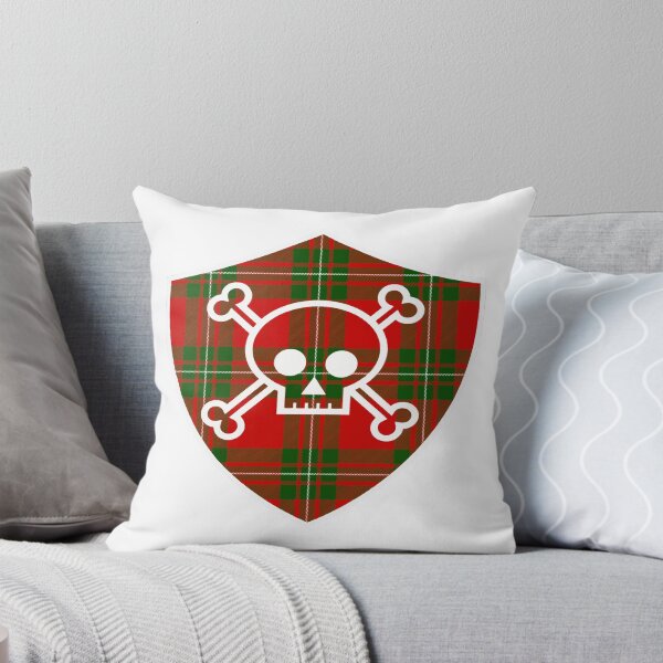 Item preview, Mac Gregor Tartan Skull And Bones Shield designed and sold by retrographics.