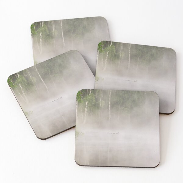 Item preview, Foggy morning on the lake with ducklings designed and sold by Svetlana Korneliuk.
