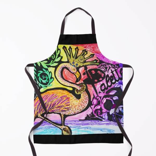 Item preview, Rainbow Royal Flamingo Vibes designed and sold by MuralDreams.