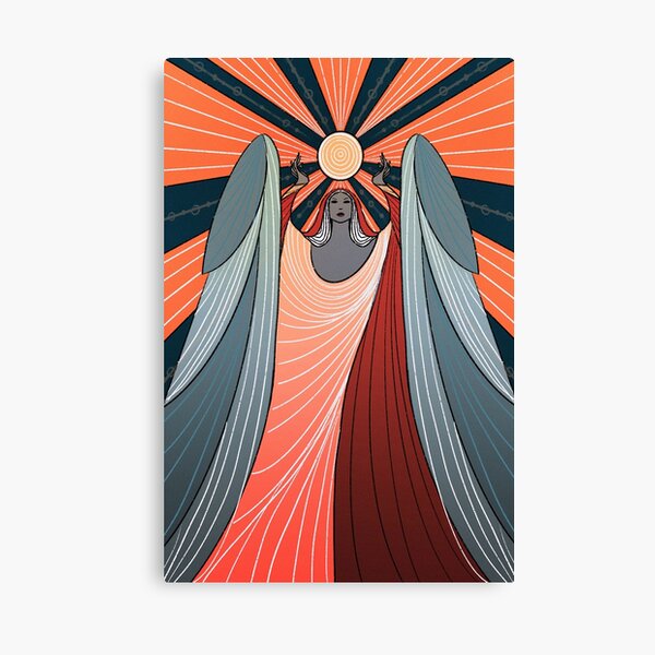 Meridia Tarot Card (The Sun) Canvas Print