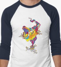 Psychedelic acid bear roar Men's Baseball ¾ T-Shirt