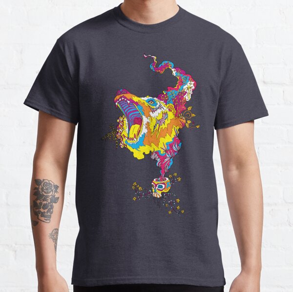 Psychedelic acid bear roar Classic T-Shirt