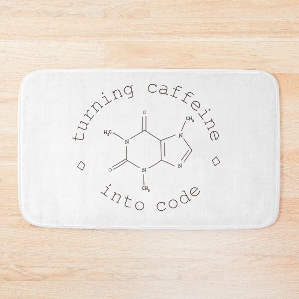 Item preview, Turning Caffeine into code hand drawn caffeine molecule designed and sold by plammi.