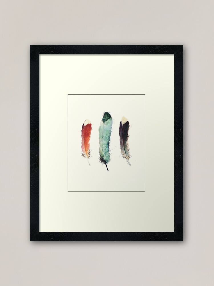 Alternate view of Feathers Framed Art Print