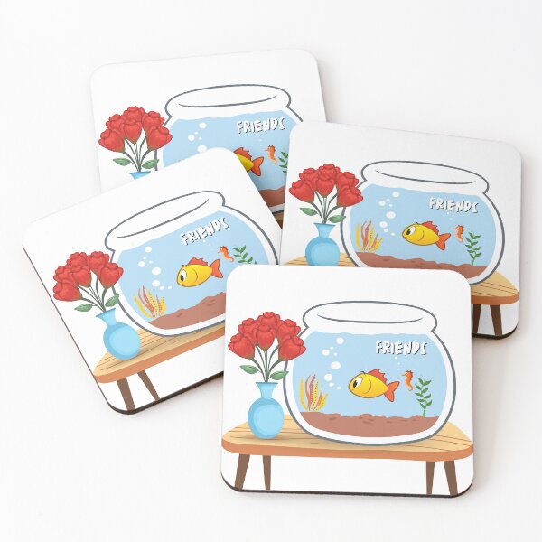 Item preview, Admiring the Roses | Goldfish & his Seahorse friend designed and sold by deepgoa.