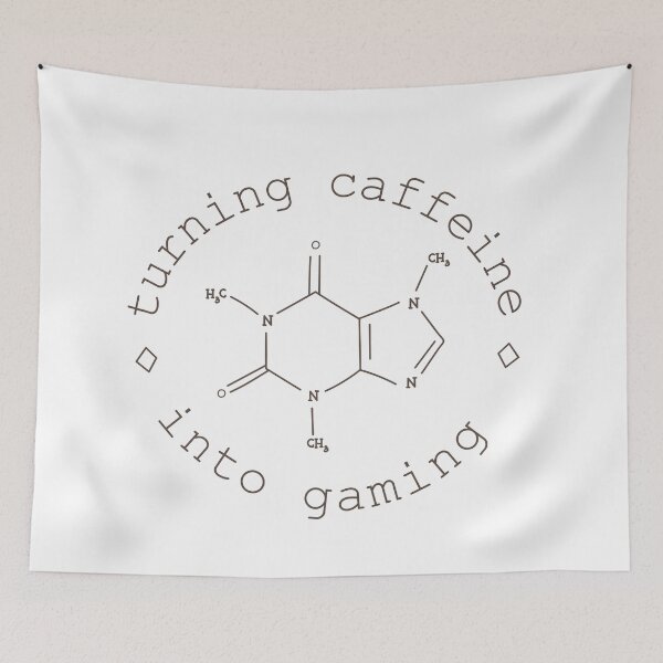 Item preview, Turning Caffeine into gaming hand drawn caffeine molecule designed and sold by plammi.
