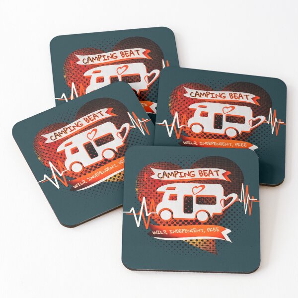 Item preview, CAMPING BEAT - RV Heartbeat - Orange Style designed and sold by REENS_PHOTOS.