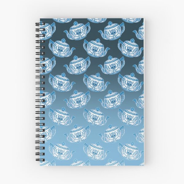 Item preview, Blue teapots with deadly brew pattern designed and sold by StillWinter.