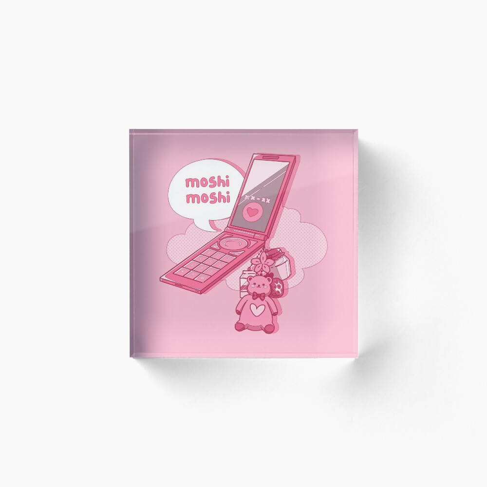 Kawaii Flip Phone Art Print A3 A4 A5 A6 Aesthetic Design 